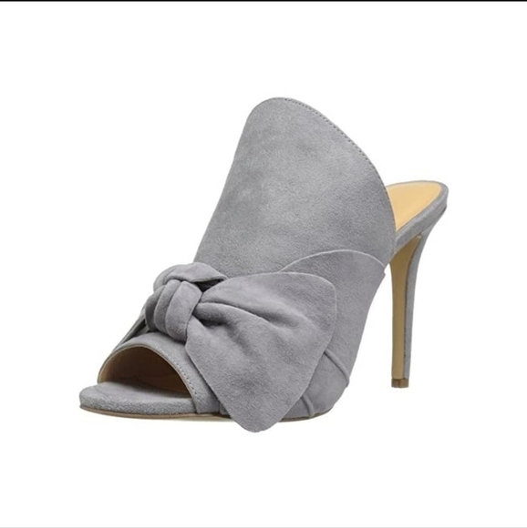 Daya by Zendaya "Sinclair" Gray Knotted Mules - Picture 1 of 9
